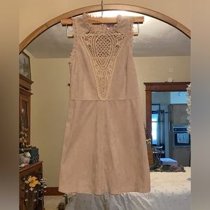 suede beige sundress